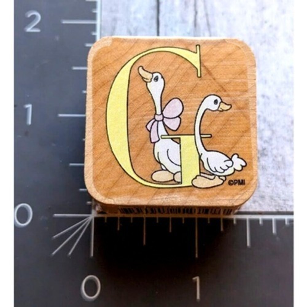 Stampendous Nestling G Goose UCN007 Rubber Stamp Wood #G101